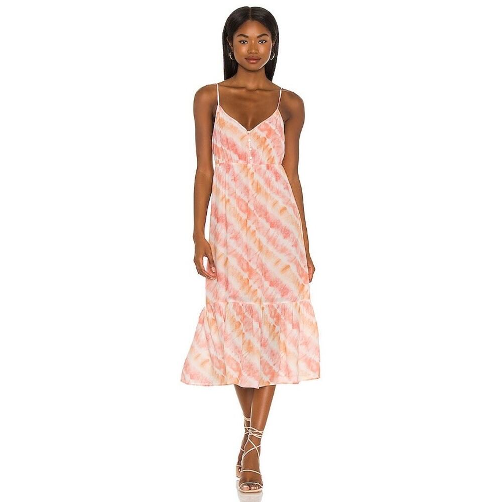 RAILS Delilah Midi Dress Sunset Tie Dye